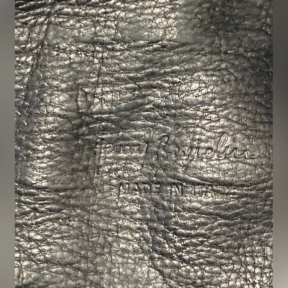 Henry Beguelin Buttery Black Leather Backpack Vintage Zipper Strap Unique Rare - Picture 9 of 9